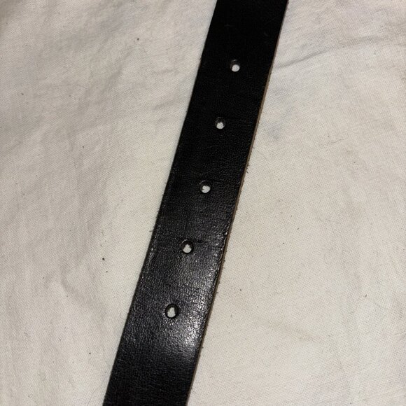 Womens Black Leather Belt W/Embellishments Med Psbly Handmade - Picture 4 of 8